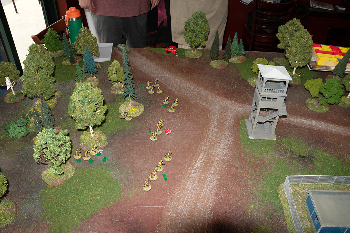 Soviet forces advance on the watchtower